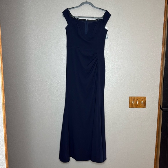 Xscape Off-The-Shoulder Maxi Evening Dress - Picture 3 of 6